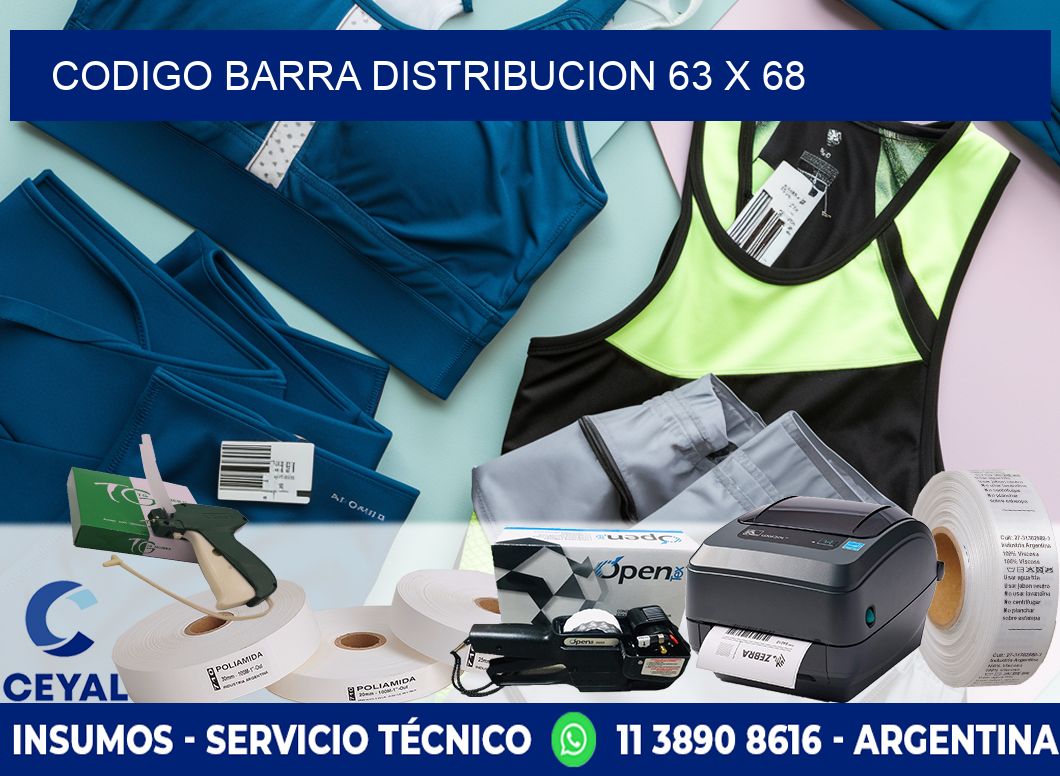 CODIGO BARRA DISTRIBUCION 63 x 68