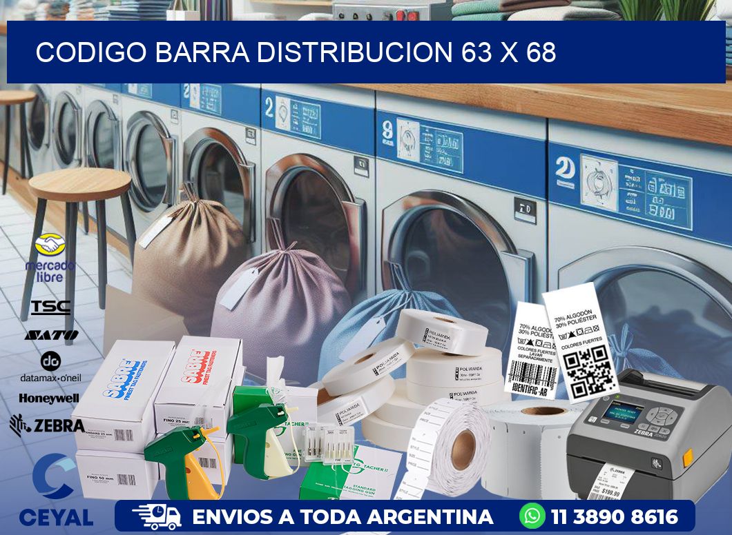 CODIGO BARRA DISTRIBUCION 63 x 68