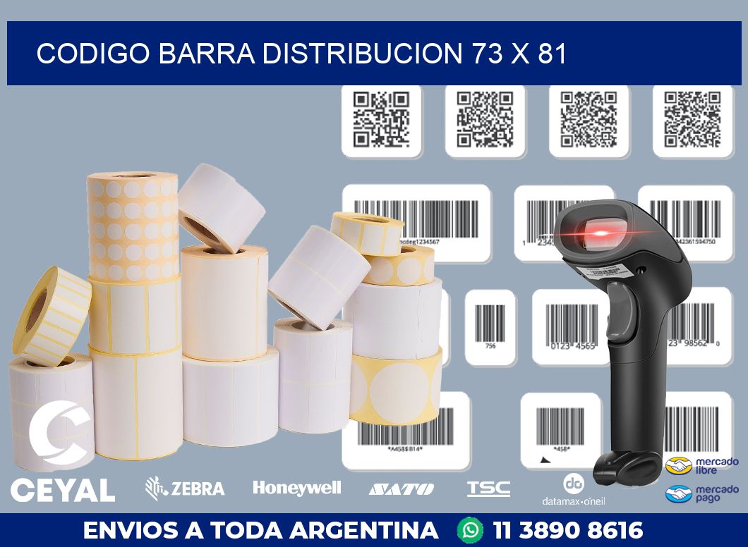 CODIGO BARRA DISTRIBUCION 73 x 81