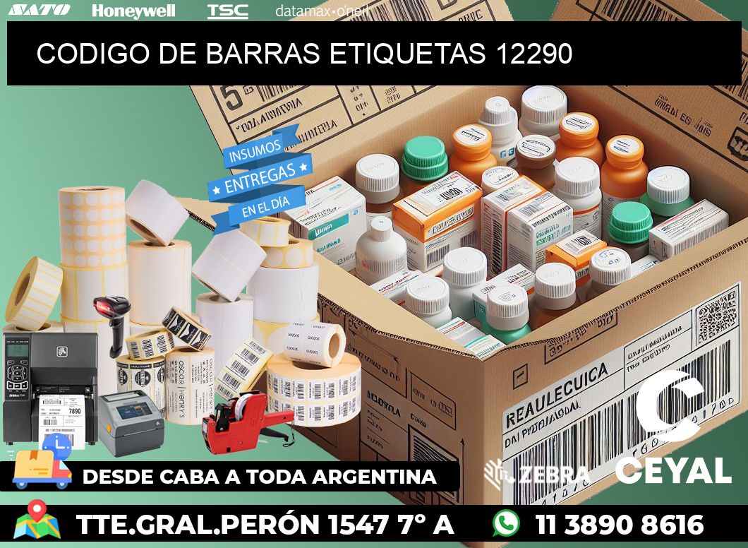 CODIGO DE BARRAS ETIQUETAS 12290