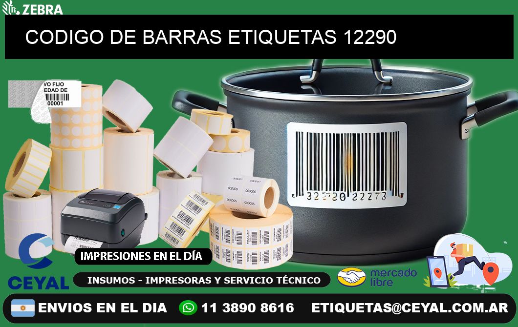 CODIGO DE BARRAS ETIQUETAS 12290