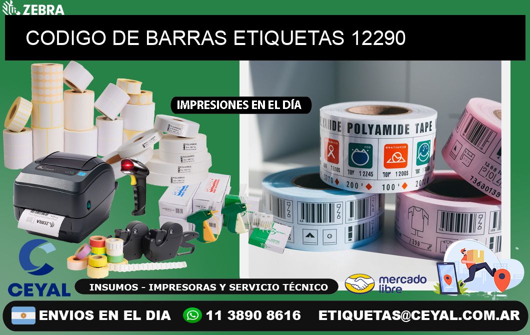 CODIGO DE BARRAS ETIQUETAS 12290