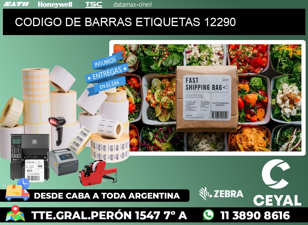 CODIGO DE BARRAS ETIQUETAS 12290