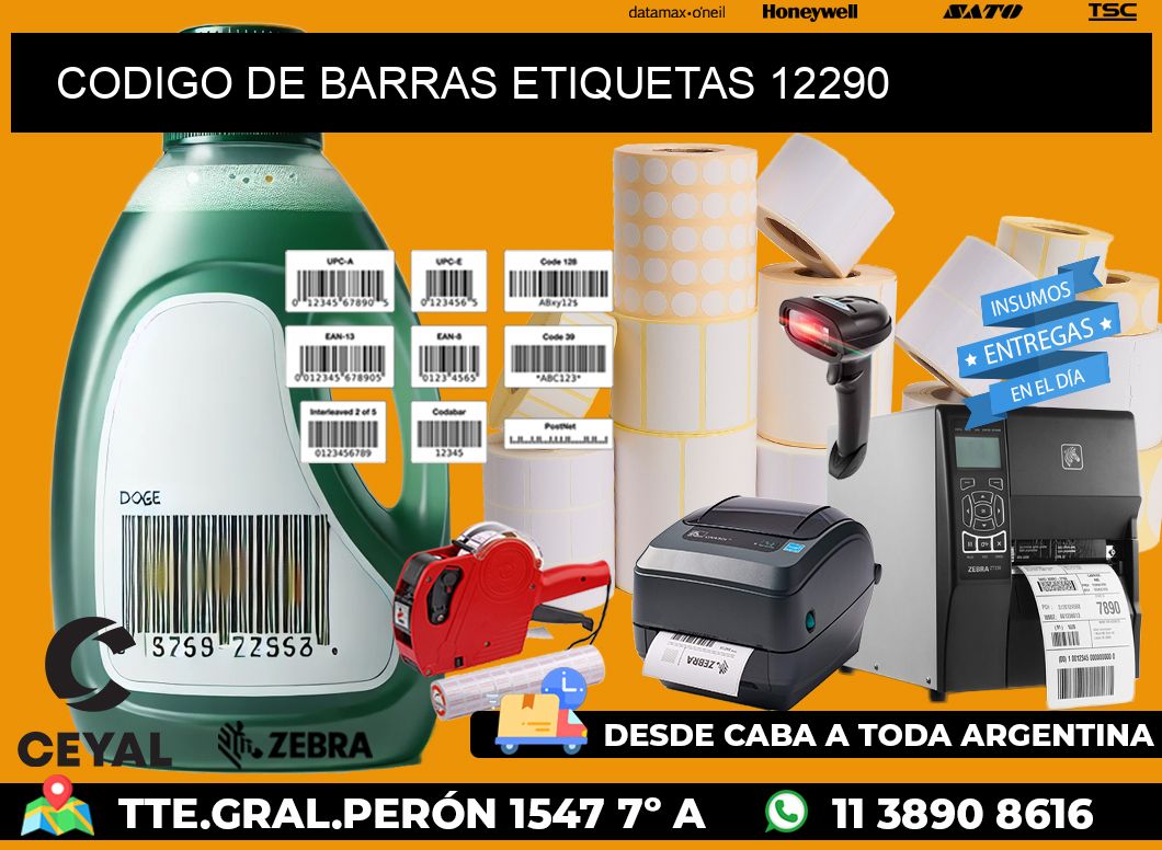 CODIGO DE BARRAS ETIQUETAS 12290