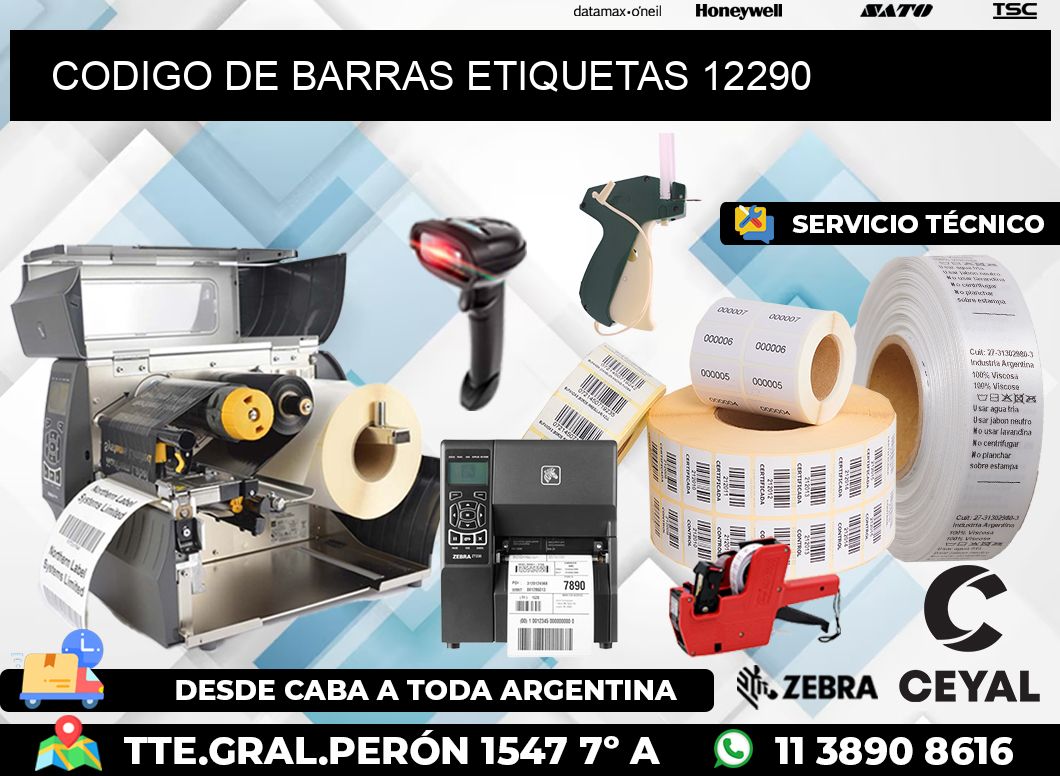 CODIGO DE BARRAS ETIQUETAS 12290