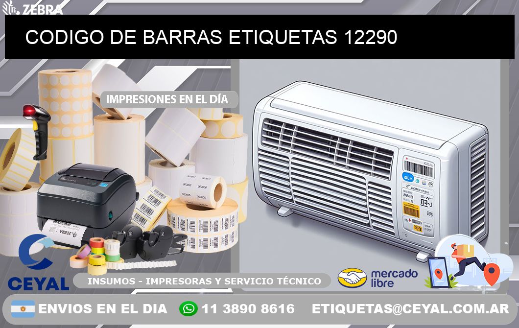 CODIGO DE BARRAS ETIQUETAS 12290