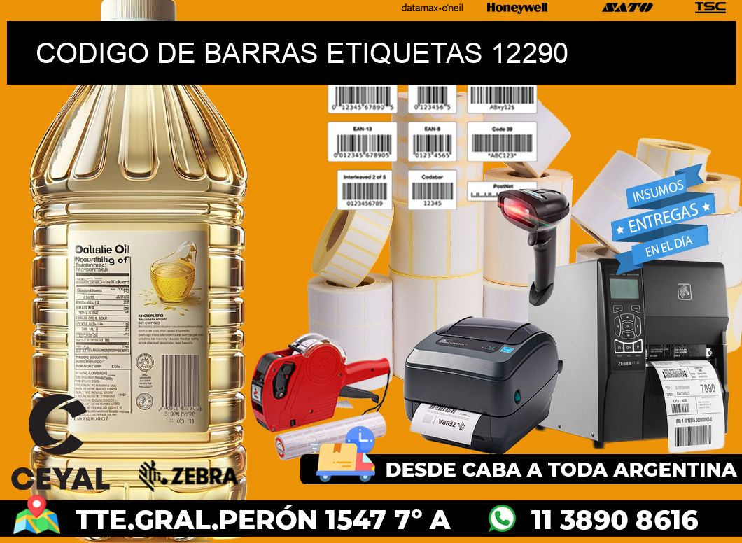 CODIGO DE BARRAS ETIQUETAS 12290