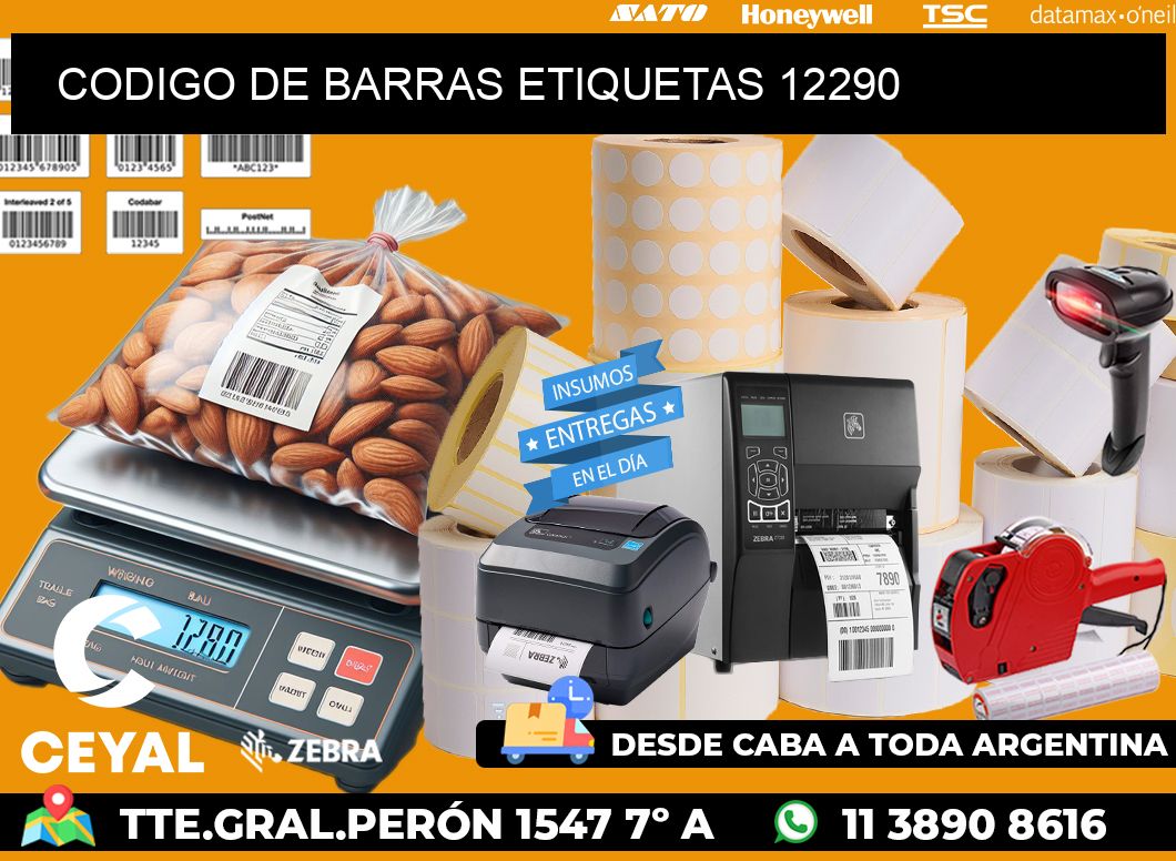 CODIGO DE BARRAS ETIQUETAS 12290