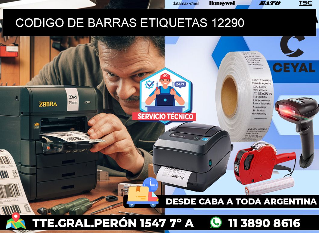 CODIGO DE BARRAS ETIQUETAS 12290