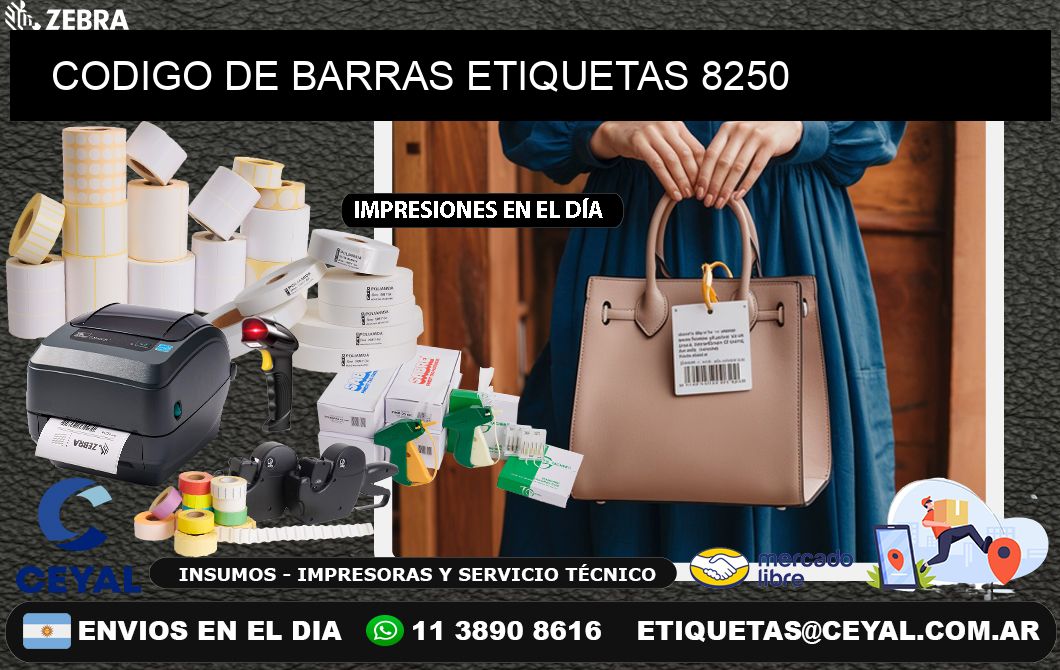 CODIGO DE BARRAS ETIQUETAS 8250