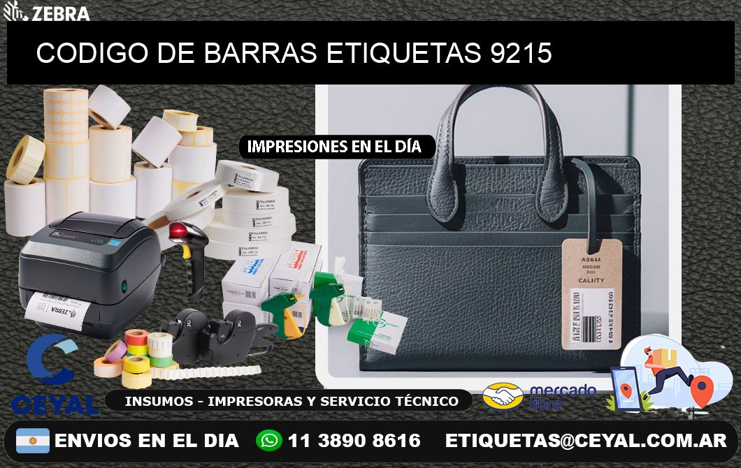 CODIGO DE BARRAS ETIQUETAS 9215