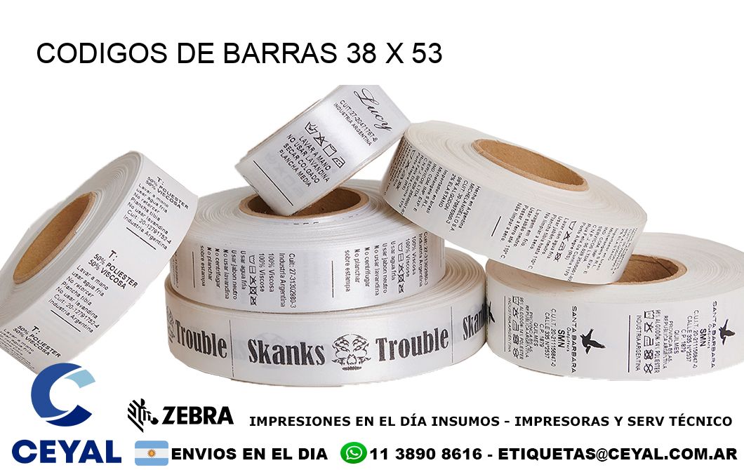 CODIGOS DE BARRAS 38 x 53