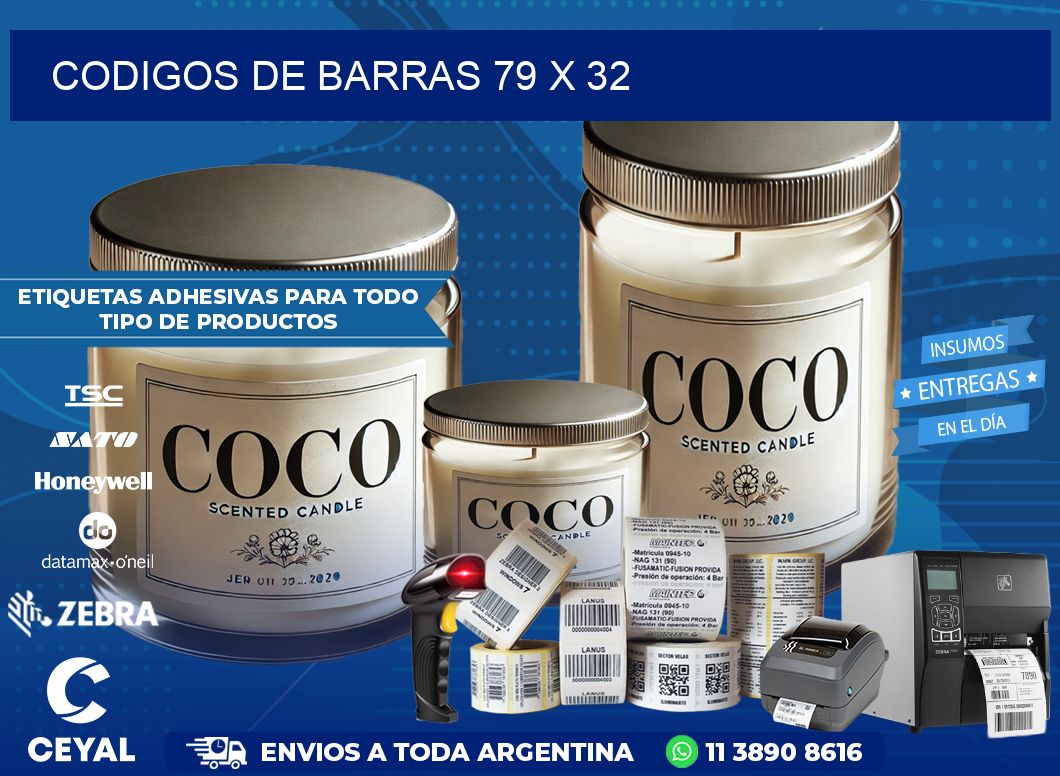 CODIGOS DE BARRAS 79 x 32