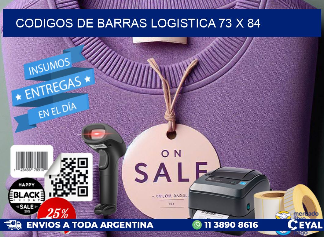 CODIGOS DE BARRAS LOGISTICA 73 x 84