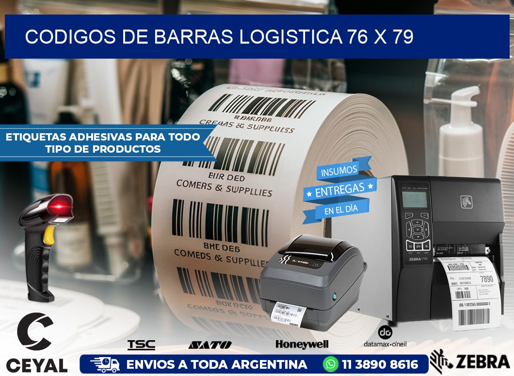 CODIGOS DE BARRAS LOGISTICA 76 x 79