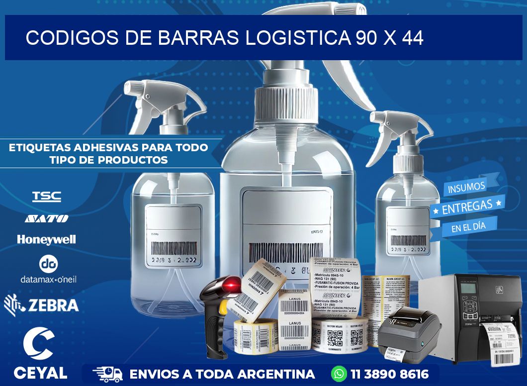 CODIGOS DE BARRAS LOGISTICA 90 x 44