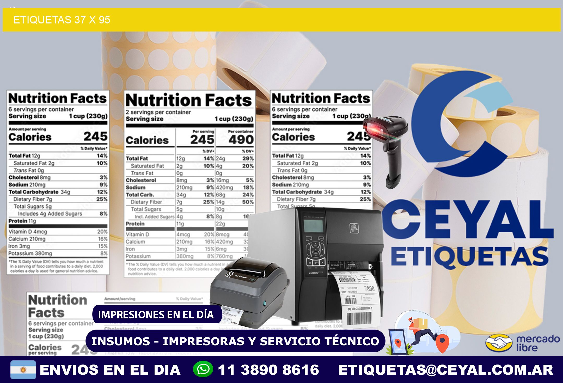 ETIQUETAS 37 x 95