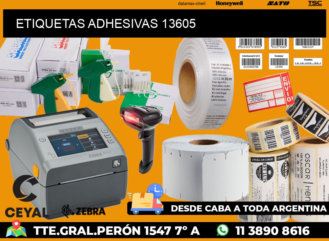 ETIQUETAS ADHESIVAS 13605