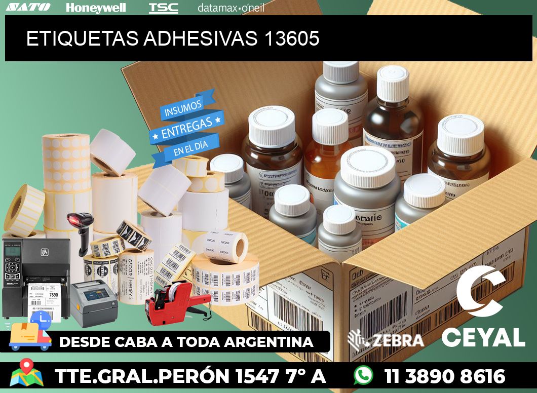 ETIQUETAS ADHESIVAS 13605