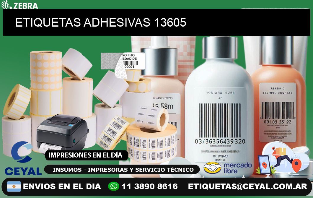 ETIQUETAS ADHESIVAS 13605