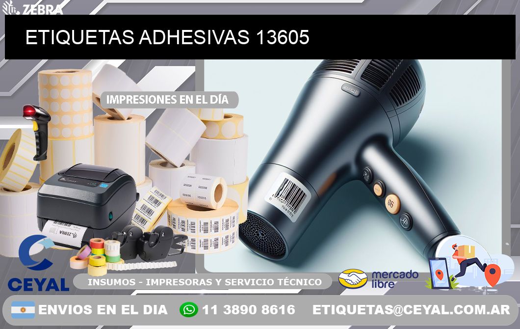 ETIQUETAS ADHESIVAS 13605