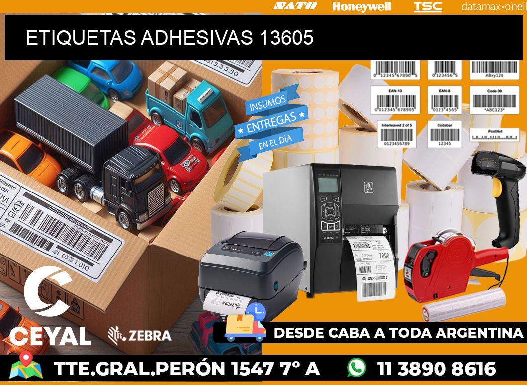 ETIQUETAS ADHESIVAS 13605