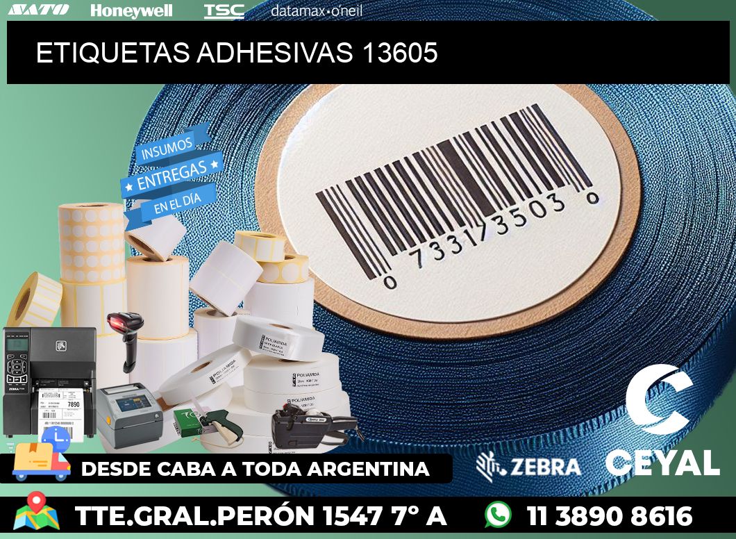 ETIQUETAS ADHESIVAS 13605