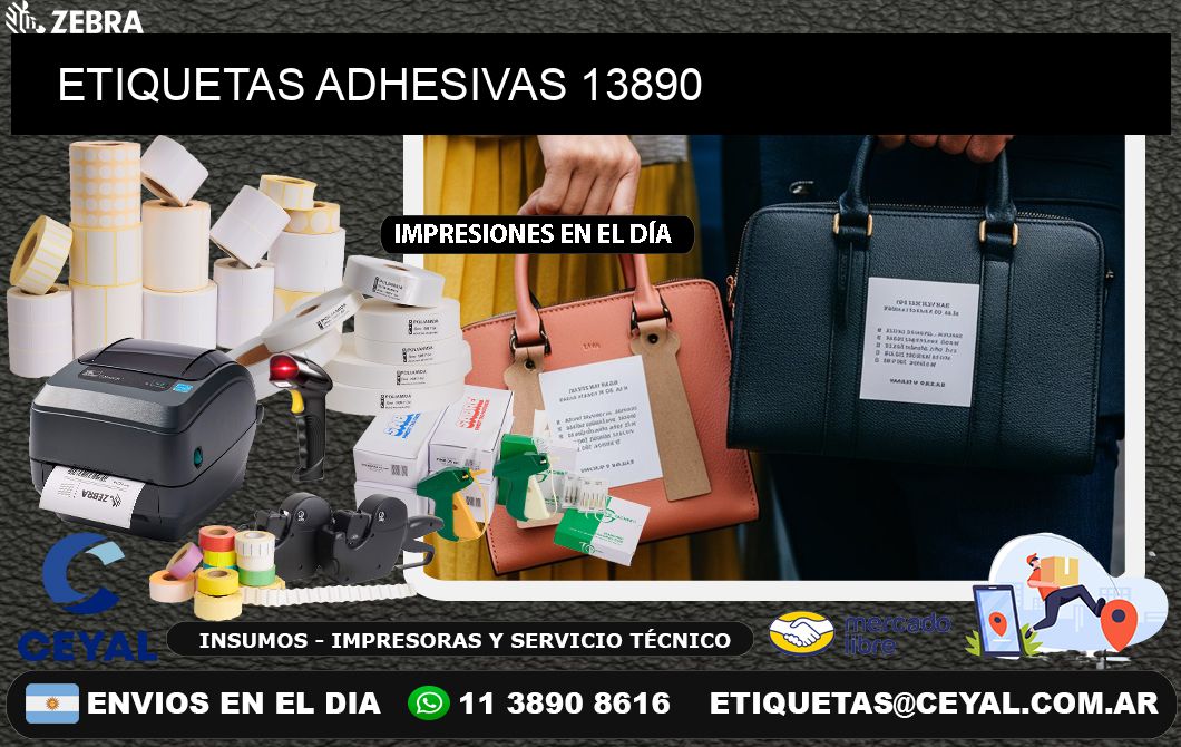 ETIQUETAS ADHESIVAS 13890