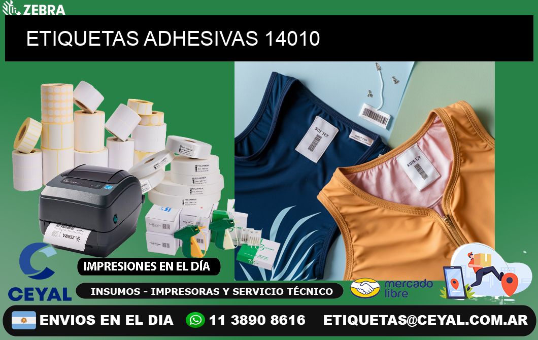 ETIQUETAS ADHESIVAS 14010