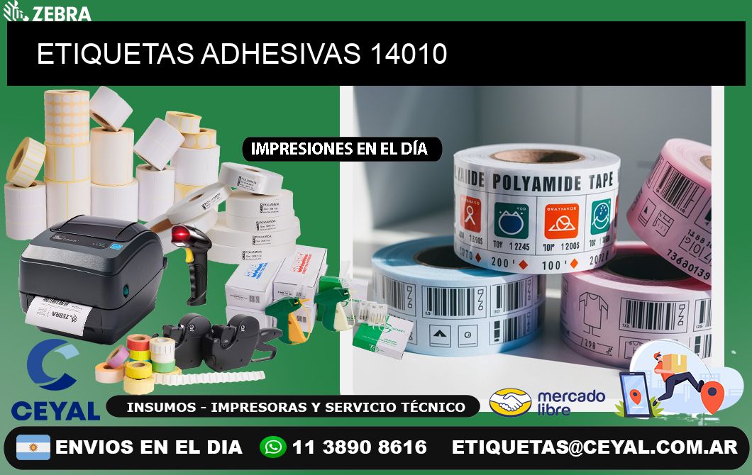 ETIQUETAS ADHESIVAS 14010