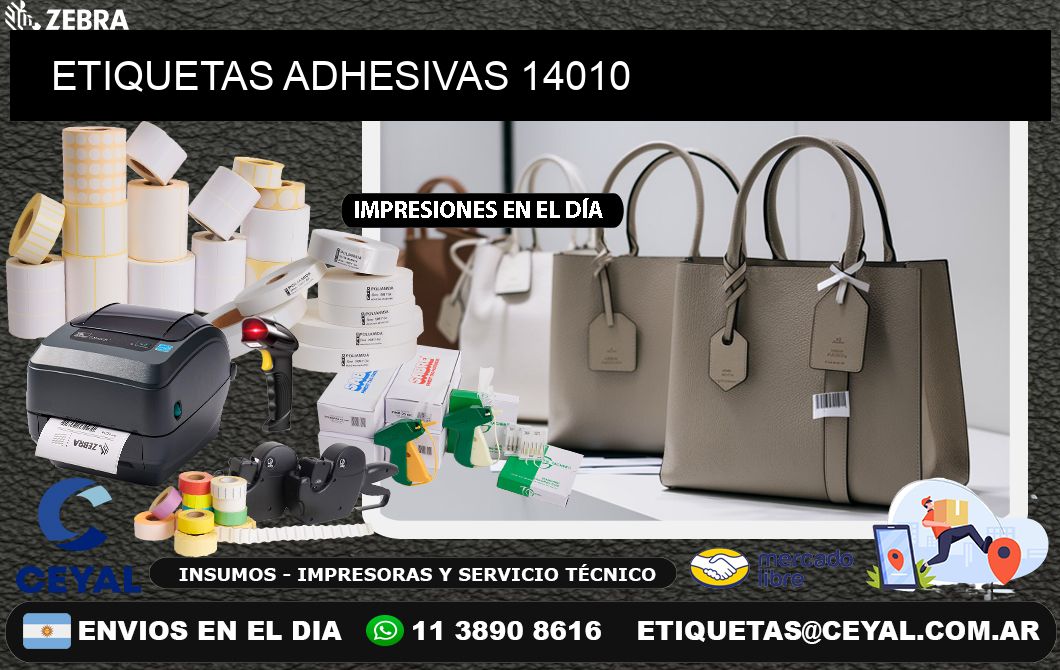 ETIQUETAS ADHESIVAS 14010