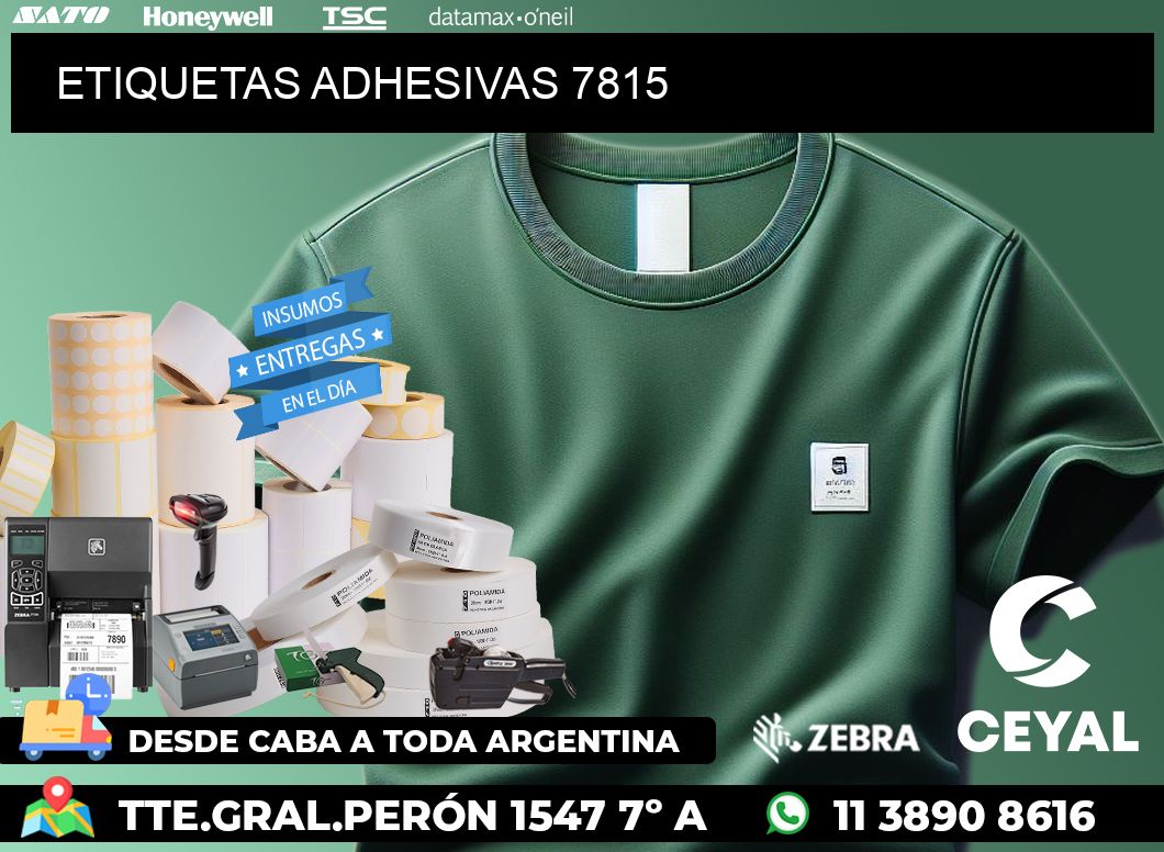 ETIQUETAS ADHESIVAS 7815