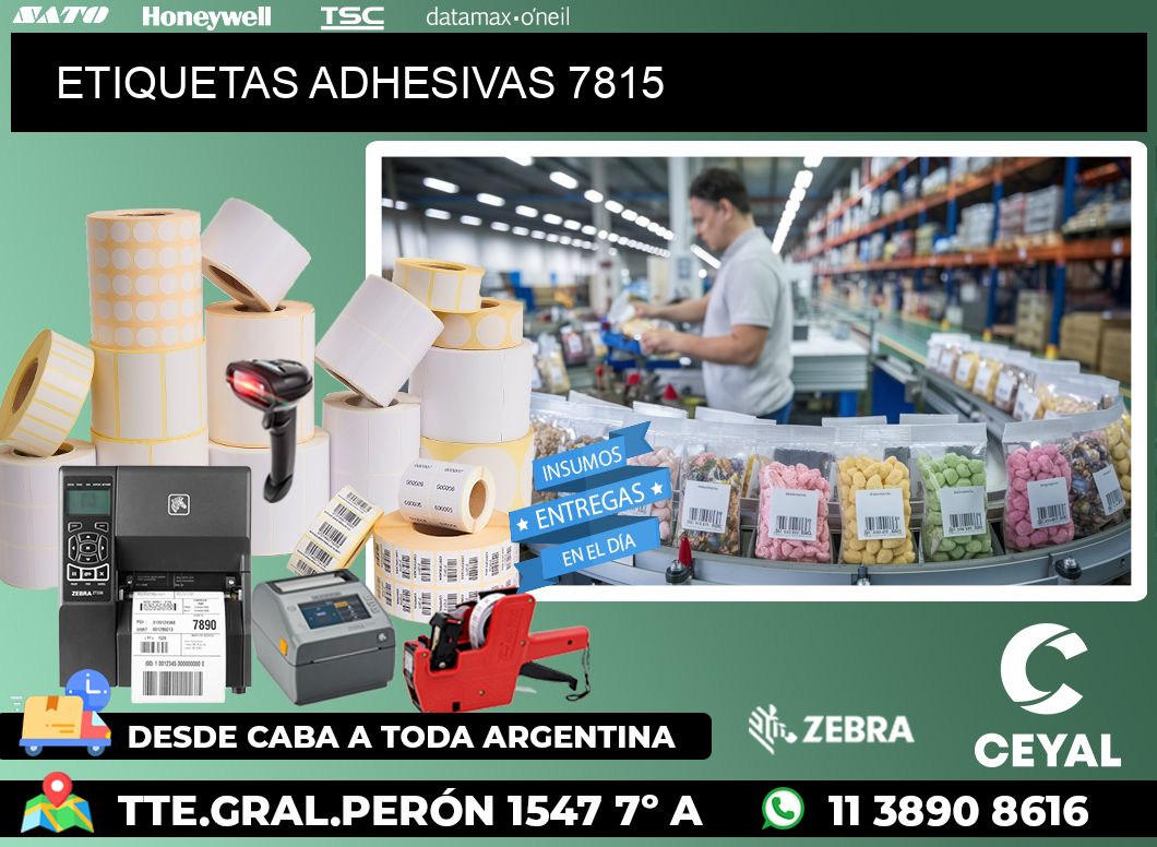 ETIQUETAS ADHESIVAS 7815