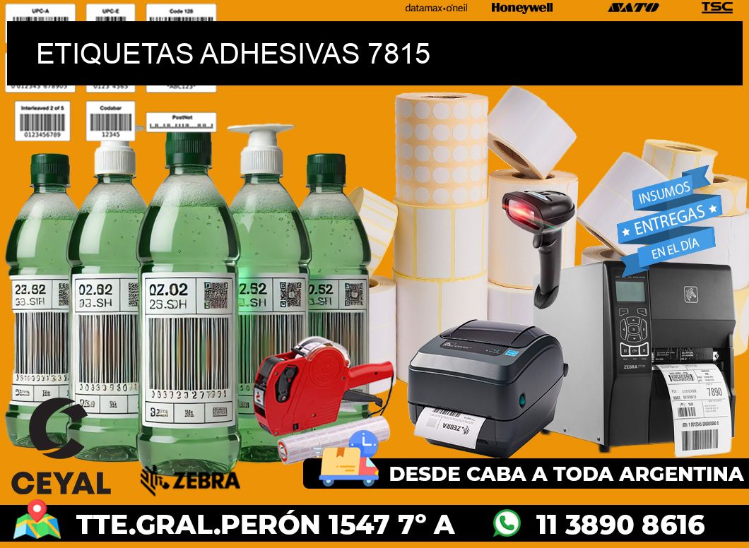 ETIQUETAS ADHESIVAS 7815