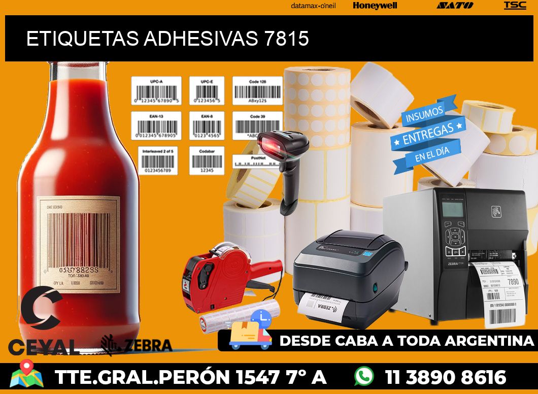 ETIQUETAS ADHESIVAS 7815