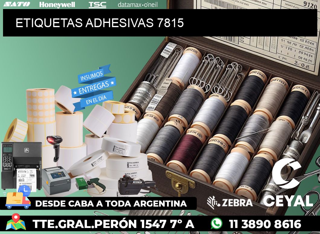 ETIQUETAS ADHESIVAS 7815