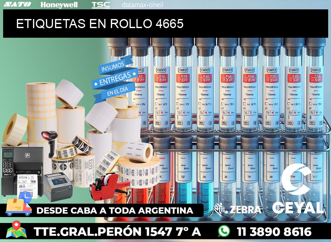 ETIQUETAS EN ROLLO 4665