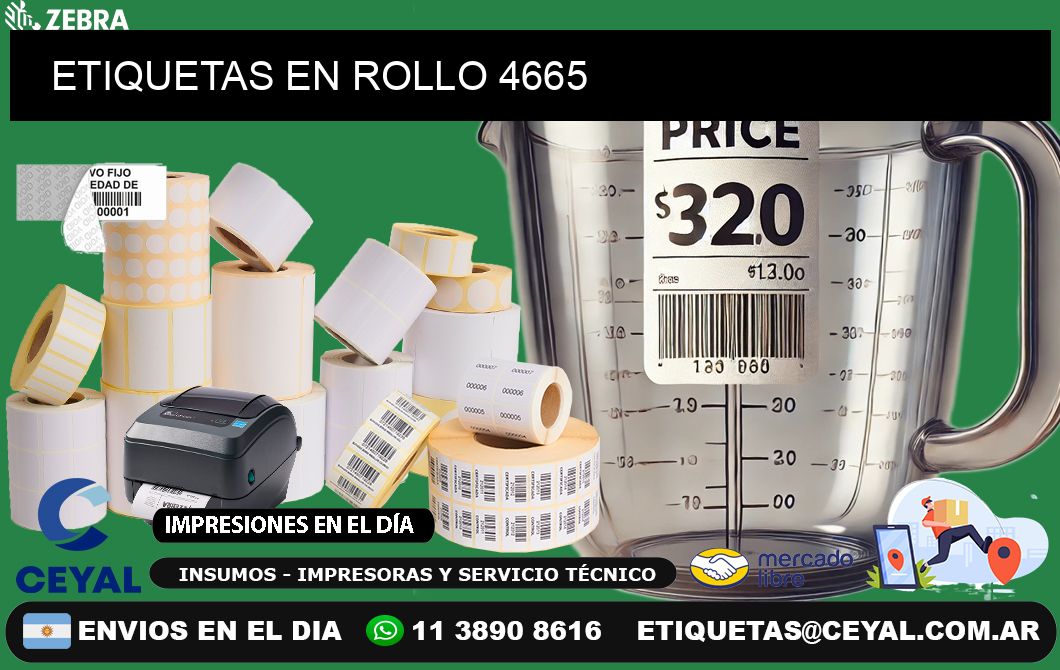 ETIQUETAS EN ROLLO 4665