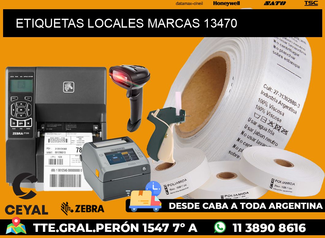 ETIQUETAS LOCALES MARCAS 13470