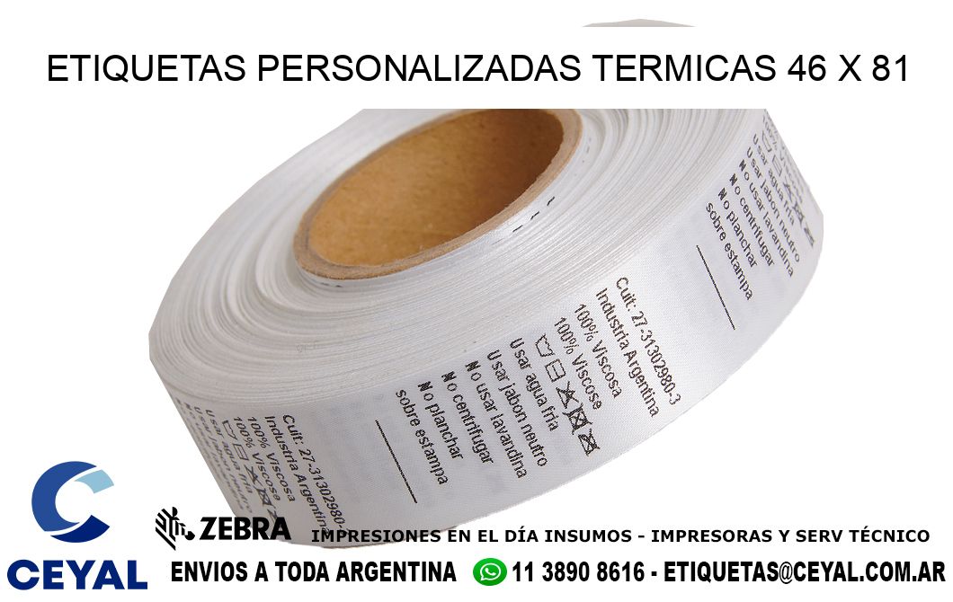 ETIQUETAS PERSONALIZADAS TERMICAS 46 x 81