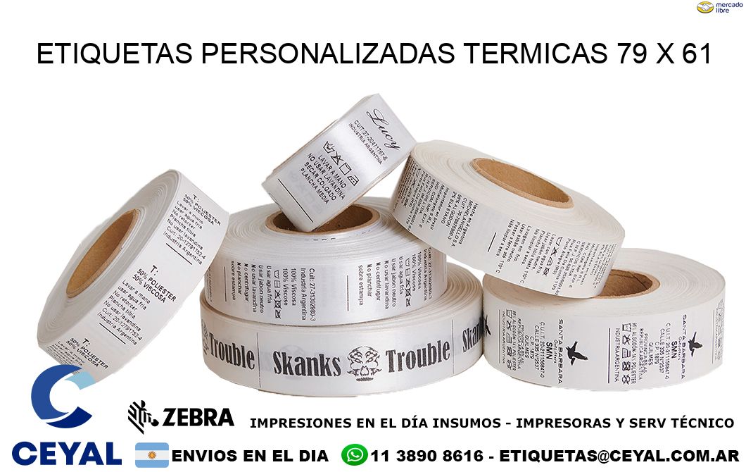 ETIQUETAS PERSONALIZADAS TERMICAS 79 x 61