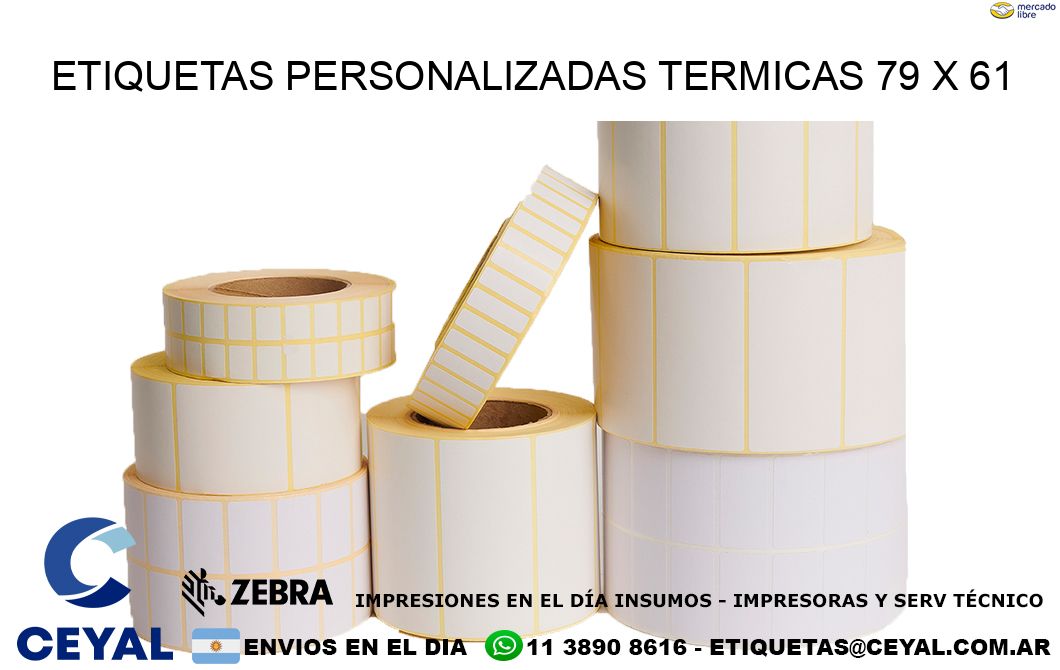 ETIQUETAS PERSONALIZADAS TERMICAS 79 x 61