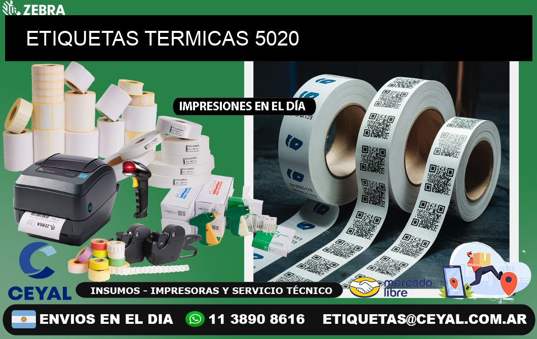 ETIQUETAS TERMICAS 5020