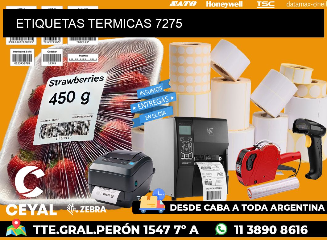 ETIQUETAS TERMICAS 7275