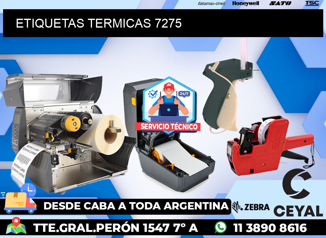 ETIQUETAS TERMICAS 7275