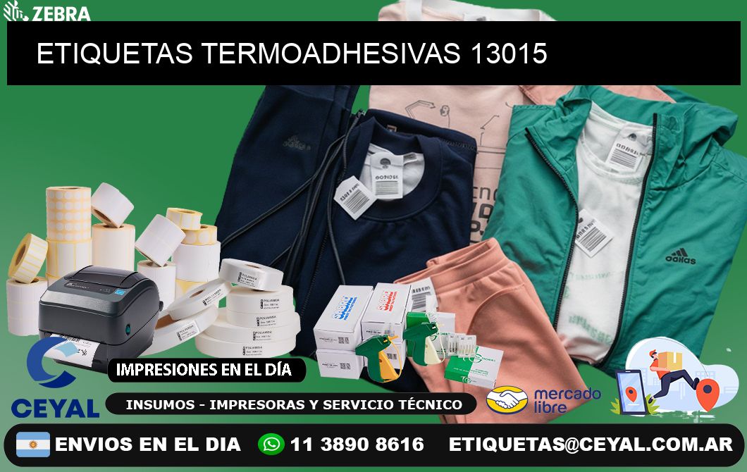 ETIQUETAS TERMOADHESIVAS 13015