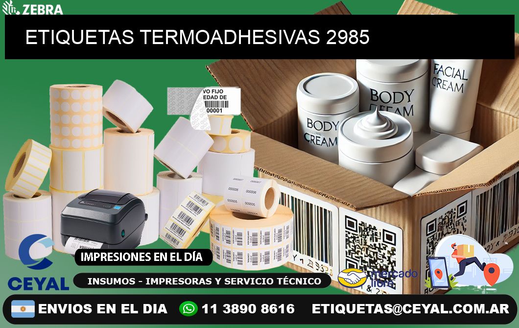 ETIQUETAS TERMOADHESIVAS 2985