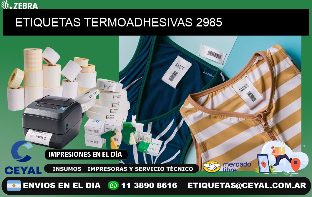 ETIQUETAS TERMOADHESIVAS 2985