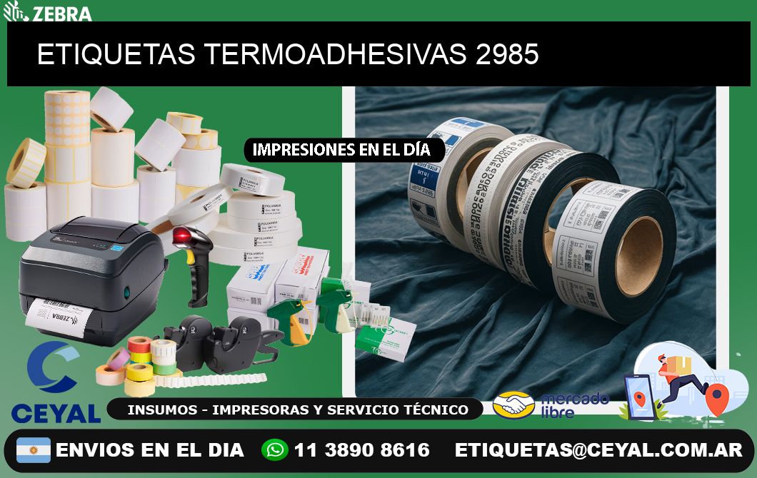 ETIQUETAS TERMOADHESIVAS 2985