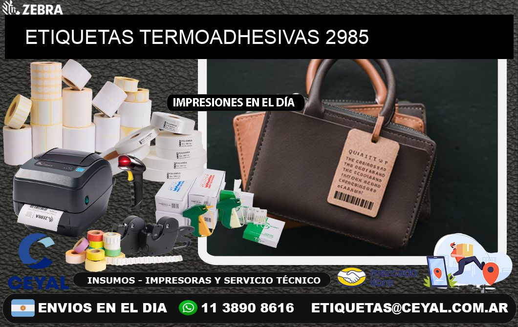 ETIQUETAS TERMOADHESIVAS 2985